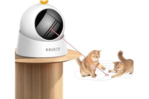Katzenspielzeug, Interaktives Katzenspielzeug Elektrisch mit Magnetische 360°-Basis, Echt Zufällige Trajektorie, 3 Geschwindigkeitsstufen, Wiederaufladbare Katzen Spielzeug für Katzen/Kätzchen/Hunde