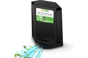 Nutrichef Replacement Filter - Replace Your Nutrichef Electric Kitchen Compost Filter | Optimal Replacement Every 3-6 Months | Easy Installation | Activated Charcoal Refills