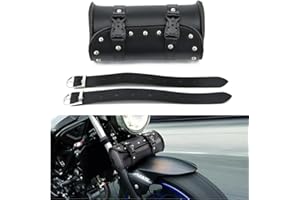 vitihipsy Sacoche Moto,Universelle Sacoches Cavalières pour Moto Cuir Noir Trousse Outils Moto,Sacoche Moto Custom,résistant à l'eau ou à la Chaleur(8.27 * 3.94 * 3.94in)