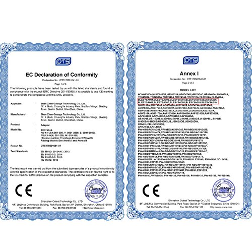 BLESYS – 65W 19V/3.42A AC Adapter Ladegerät passen ASUS X53S X551C X551M X451 X451CA X502CA TP550L TP550LD Series Laptop - 5