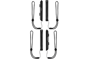 TOYMIS 4 Pack Strap Controller, Black Wrist Controller Adjustable Elastic Wristband Wrist Strap For Switch Joycon