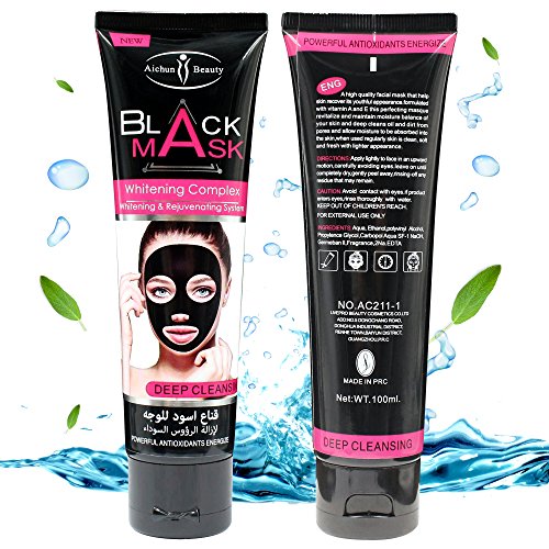 Mitesser Entferner Maske - (100 g)Vena Beauty Mitesser Entfernungs-Maske, Akne Maske, Reinigungs-Maske, Gesichtsmaske schwarz