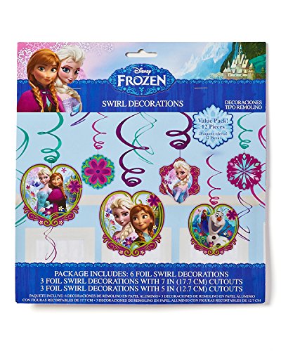 Disney Frozen (Eiskönigin) Party Dekoration zum Aufhängen 12 teilig - 2