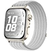 UnDePlus Huawei Watch Fit 5/ Fit 5 Pro/Fit 4/ Fit 4 Pro/Fit 3 ile uyumlu Kordon Hafif Hasır Dokuma Havalandırmalı Band Fit 5 