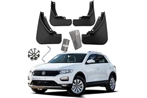 YLOXFW Car Mudguard Mud Flaps for 2018-2023 VW T-ROC Molded Custom Front and Rear Mudflaps Splash Guards Fender Flares Kit 4-PC,Send 1 roll Car Garbage Bag,2018~2022