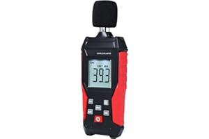 GAIN EXPRESS Decibel Meter, Sound Level Meter 30-130dB Digital Audio Noise Measure Device with MAX/MIN, LCD Backlight Display Sound Detector for for Home, Office, School