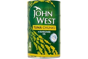 John West Tuna Chunks in Sunflower Oil 4 x 145 g. Naturally high in protein