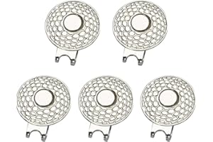 Angeer 5 Pcs/Set Magnetic Golf Hat Clips Golf Ball Marker Holder Men Women Golfer Gifts Golf Sports Court Accssories For Golf Gloves Hats Bags Caps Visor Belt Pocket Lot