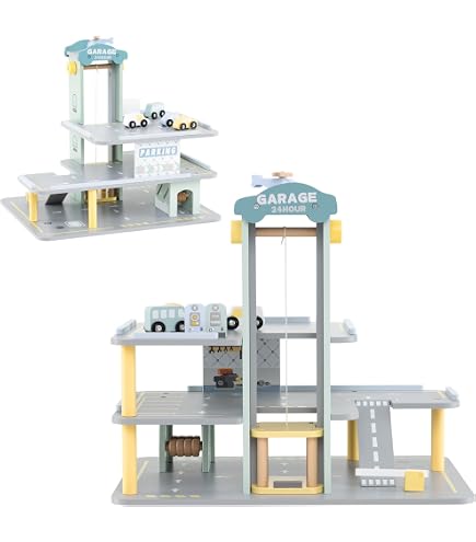 Play Tracks Garage Piste per Auto per Bambini, Multicolore