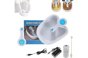 OAMGER Set per la cura dei piedi, per il bagno dei piedi, per la cura dei piedi, Electrolysis Footspa Bath, Ionic Foot Spa Detox, per la pulizia dei piedi, per il relax dei piedi (A con bacino)