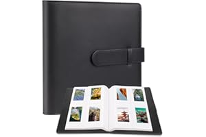 REKEEN Album photo à 256 pochettes pour appareil photo instantané Kodak Mini Shot, Kodak Mini Shot 2, papier photo 5,3 x 8,6 cm (noir)