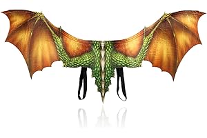 ZeiLaBang Kakadi Set di maschere per Halloween con ali di drago, aquilone, maschera con aquilone, costume per bambini, adulti, dinosauro, per maschera, Halloween, feste, carnevale