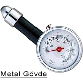 Wert W 2661, Lastik Basın&ccedil; &Ouml;l&ccedil;er, Siyah, (Metal)