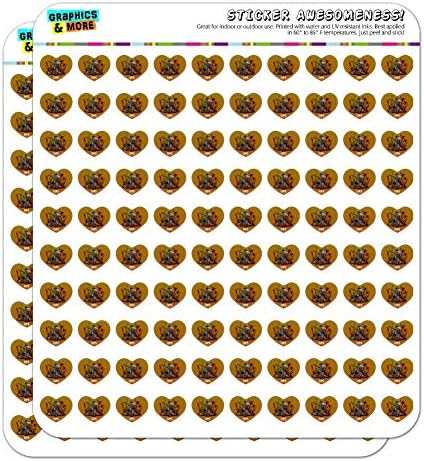 DPS Damage Per Second RPG MMORPG Class Role Playing Game 1/2" (0.5") Heart Shaped Planner Calendar Scrapbook Craft Opaque Stickers