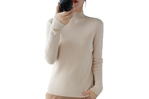 YTR6RTW Half Turtleneck Cashmere Sweater Women Winter Cashmere Jumpers Knit Female Long Sleeve Thick Loose Pullover