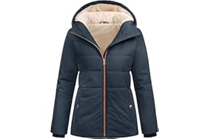 RITOSTA Womens Winter Puffer Jacket Short Ladies Down Coats Padded Quilted Jackets Warm Coat Water Repellent Parka Zip up Casual Outdoor Overcoat with Hood Pocket