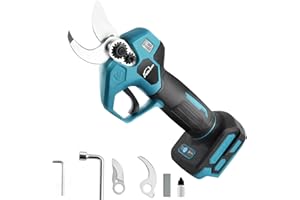 AUTOJARE Akku Astschere kompatibel mit Makita 18V Akku Bürstenlose Elektrische Astschere mit 2 Gängen LCD Display Akku Baumschere für Rebschnitt Zweige, Stämme, Büsche (Ohne Akku)