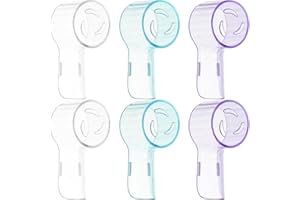 Healvian 6 Pezzi Copri Testina Per Spazzolino Elettrico Fornitura Di Spazzolini Denti Copertura Dello Spazzolino Denti Copertina Viaggiare Scatola Per Spazzolini Da Denti Plastica Domestico