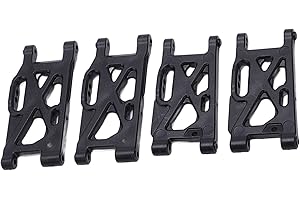 ODORKLE 4 Pcs RC Car Swing Arm, Black Plastic RC Suspension Arm Front Rear RC Swing Arm Replacement for 144001 144002 124019 124018 124017 144010