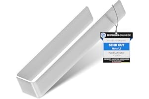 LIEBHEIM Wieszak na ręczniki bez wiercenia - taśma klejąca TESA i bardzo duża powierzchnia klejąca - aluminiowy wieszak na ręczniki do klejenia - edycja 2023 (aluminium szczotkowane, 22)