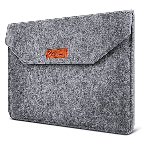 SAVFY Laptophülle 13.3 Zoll Laptop Sleeve Macbook Air Tasche Laptop Tasche iPad Pro Sleeve Case Cover für MacBook Air, MacBook Pro Retina Display, dunkelgrau
