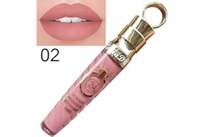 Allbesta Matte Liquid Lipstick Make-Up Lipgloss Lippenstift Wasserfest Langlebig (1 x 12 ml) (2#)