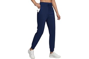 Jhsnjnr Womens Joggers Fleece Lined Ski Waterproof Thermal Hiking Sweatpants Drawstring Cuffed Walking Tracksuit Bottoms