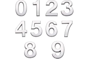 CUNTAUK Placas de números de casa, autoadhesivas, números de buzón, números de puerta, números del 0 al 9, letreros de número de residencia para buzón, apartamento, habitación, oficina (7 cm)