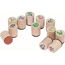 8Pcs Fall Woodland Stampers Set - Autumn-Themed Wooden Stamps For DIY Crafting, Card Making & Scrapbooking
