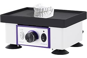 YUCHENGTECH Placa Vibratoria de Yeso 120W Oscilador Velocidad Ajustable Placa Vibratoria Eléctrica para Mezclar Modelos de Escayola y Resina