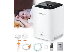 DEDAKJ Oxygen Machine 1-7L / min, 30%-90%, with Remote Control, Accumulated Time Adjustment for Home and Travel（DH22-C1L)