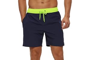 Arcweg Męskie kąpielówki męskie szorty na deskę z kieszeniami na zamek błyskawiczny surfingowe rozciągliwe szorty plażowe oddychająca podszewka z siatki szybkoschnące
