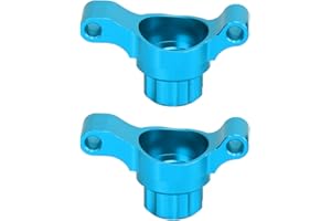 VGEBY RC Hinterradlenkbecher, Lenkernaben Träger Upgrade Teile aus Aluminiumlegierung für TT02 1/10 RC Autozubehör(Blau)
