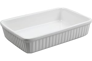 Mason Cash 2001.545 Collection Fine Stoneware Rectangular Baking and Serving Dish, Ceramic, White, 23 x 14 x 5 cm