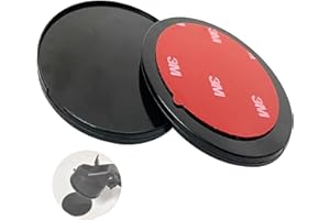 Bustlwor 2 Stück Die Klebe-Montagescheibe, Universal Saugnapf Montagescheibe, Pack Zubehör Halterung, Aufkleber Basis-Halterung, Geeignet Für Die Installation Von Mobiltelefonhaltern