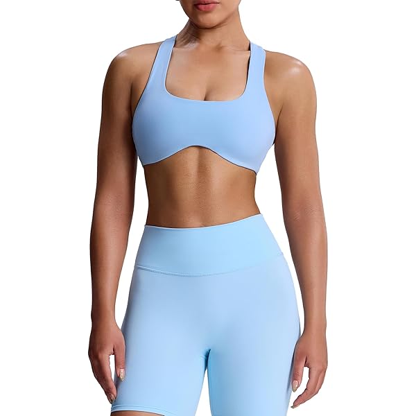 Aurola Bra Aoxjox Women's Crisscross Back Sports Bra Medium