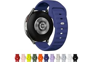 TStrap Bracelet de Montre Silicone 20mm 22mm pour Homme et Femme, Boucle Réglable, Dégagement Rapide, Bracelet Montre Sport Noir, Compatible avec les Montres Intelligentes