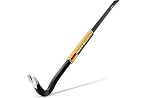 INNONEXXT Piede di porco Premium | 800 x 18 mm acciaio speciale | palanchino, barra di porco, barra di porco, Levachiodi, Ferro a leva, Giapponese leva di forza curva, Barra di trazione, Barra per pry