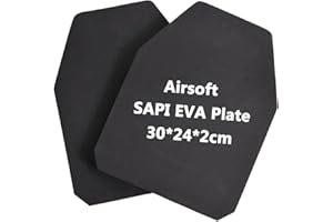 ‎TWINFALCONS Airsoft Schutzplatten 2 Stück,Eva Schaum Dummy Sapi Platten Taktische Weste Vordere und hintere Dämpfungsplatten para Paintball Airsoft Militärspiele