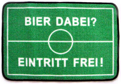 Fußmatte "Bier dabei? Eintritt frei", 40 x 60 cm