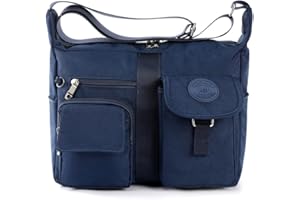 HERCMNOY Cross Body Bag Women's Shoulder Bags Multi Pocket Casual Handbag Travel Messenger Bags