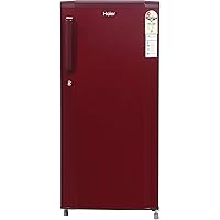 Haier 190 L 2 Star Direct-Cool Single Door Refrigerator (HED-19TBR, Burgundy Red)