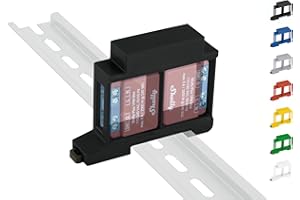 SHELLY HUTSCHIENENHALTER PW3D Hutschienenhalter/Adapter "Dual" für Shelly-MINI DIN Rail bracket (35mm) (Schwarz (Prime))