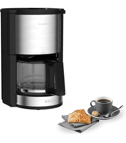 alpina Koffiezetapparaat Filterkoffie 750 W - Koffiemachine met Herbruikbare Koffiezet Filter - Koffiemachine met 1,25 L Glazen Kan - 10 Kopjes Koffie per Keer - Anti-Druppel Koffiemaker - Zwart