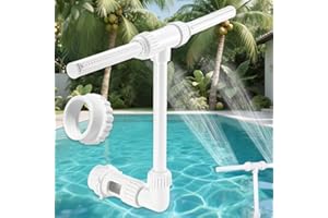 ANYINGKAI Fuente De Piscina con Doble Cabeza De Cascad,Fuente De Riego Cascada De Piscina,Fuente de rociadores para Piscina,Dirección De Flujo De Agua Ajustable para Riego de Jardín al Aire Libre