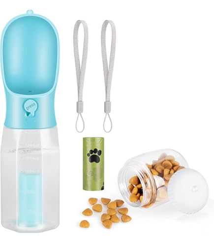 Borraccia Per Cani Con Pala E Sacchetti - Porta Acqua E Scoop Per Bisogni - Foto 12