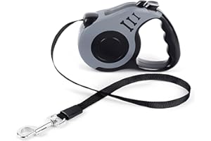 BINDOKUN Guinzaglio per gatti per pettorina, guinzaglio retrattile per pettorina per cani e gatti, estensione del guinzaglio a 360° senza grovigli, impugnatura antiscivolo e pulsante di freno