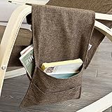 SoBuy® Schaukelstuhl mit Tasche (verstellbares Fußteil),Relaxstuhl,Relaxsessel,Belastbarkeit 150kg, FST18-BR - 2