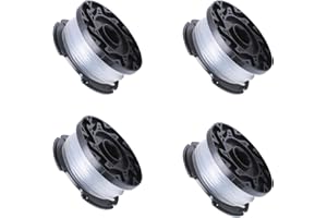 Poweka A6485 A6481 Spool Line Compatible with Black Decker Reflex Strimmer Replace ST5530-GB GLC3630L20-GB STC1820PC-GB BESTA530-GB BESTA525-GB - Pack of 4