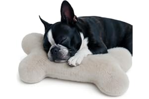 HOOLAROO Pillow For Dog Dog Large Bone Shaped Cushion 60 × 40 cm – Calming Pet Cushion – Plush Comfort Pillow for Dogs & Puppies To Sleep On